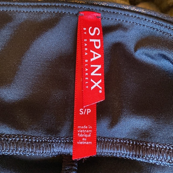 SPANX foiled animal print bike shorts, Size: S/P. - Picture 5 of 7